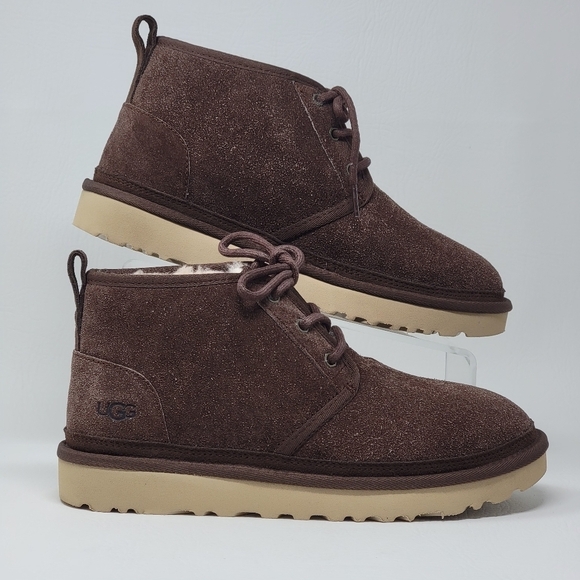 UGG Neumel Shaggy Suede Chukka Winter Boots Brown 1158219 Men\'s Size 8 New main image 11